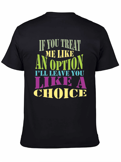 Camiseta Negra con Estampa de Frase Inspiradora