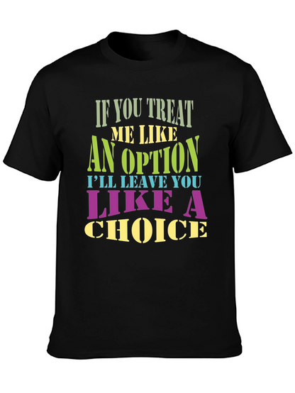 Camiseta Negra con Estampa de Frase Inspiradora