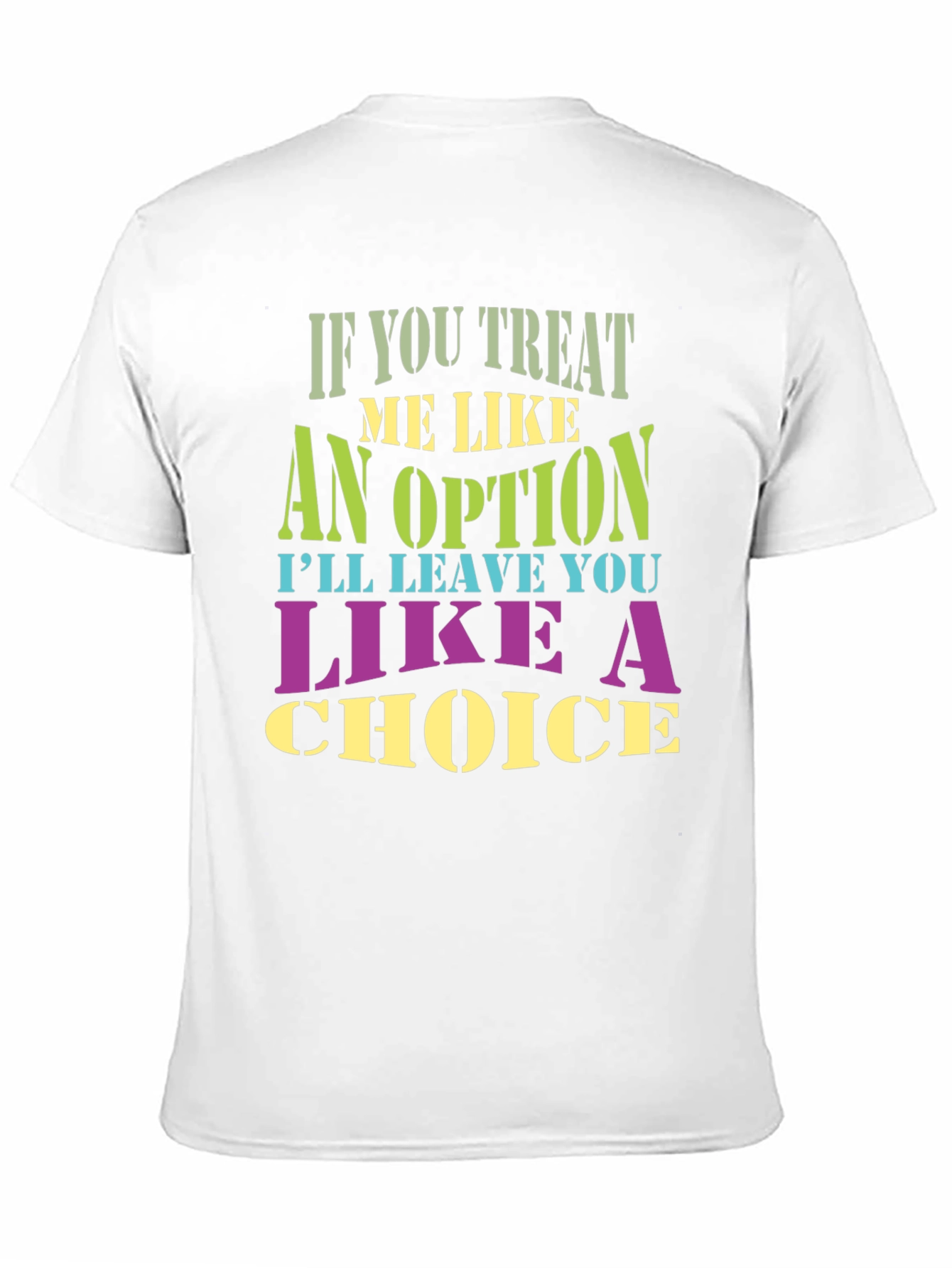 Camiseta Negra con Estampa de Frase Inspiradora