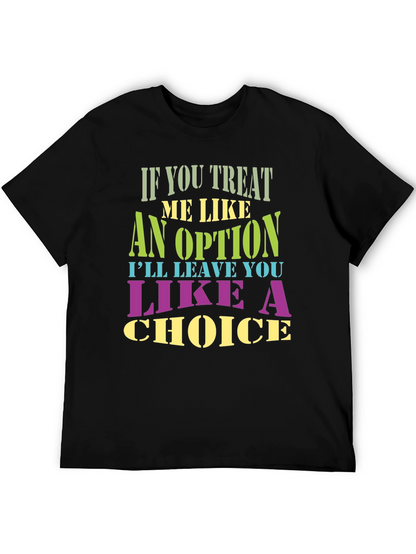 Camiseta Negra con Estampa de Frase Inspiradora