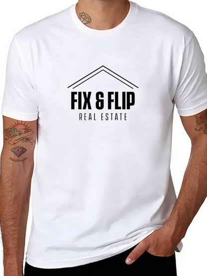 Camiseta Negra Fix & Flip Real Estate
