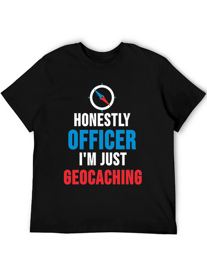 Camiseta Hombre Geocaching: Honestamente Oficial