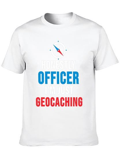 Camiseta Hombre Geocaching: Honestamente Oficial