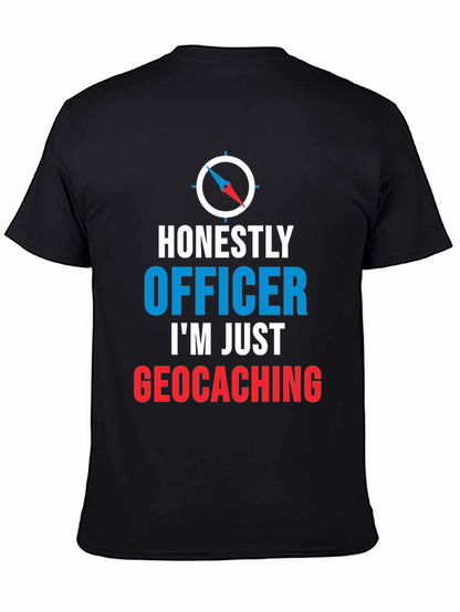 Camiseta Hombre Geocaching: Honestamente Oficial