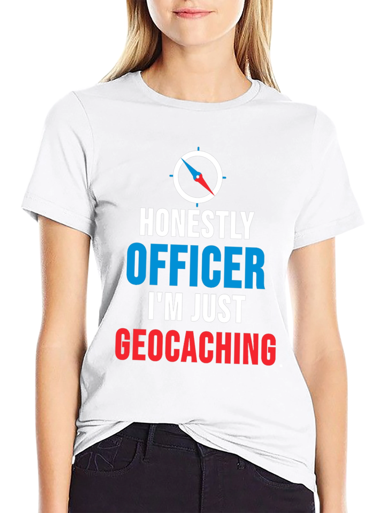 Camiseta Hombre Geocaching: Honestamente Oficial