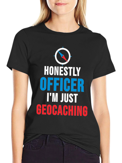 Camiseta Hombre Geocaching: Honestamente Oficial