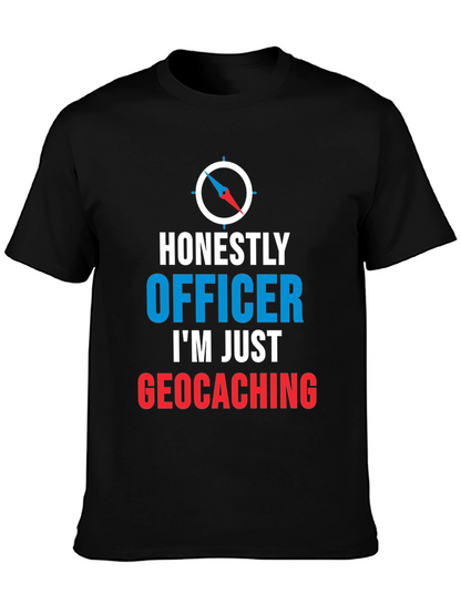 Camiseta Hombre Geocaching: Honestamente Oficial