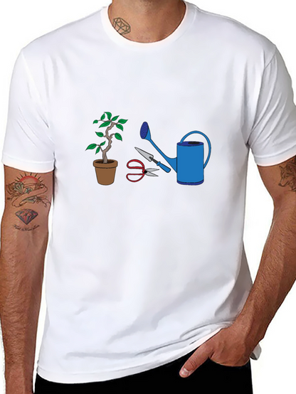 Camiseta Jardinero: Bonsái Regadera y Tijeras