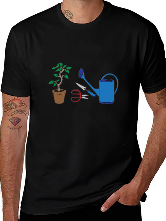 Camiseta Jardinero: Bonsái Regadera y Tijeras