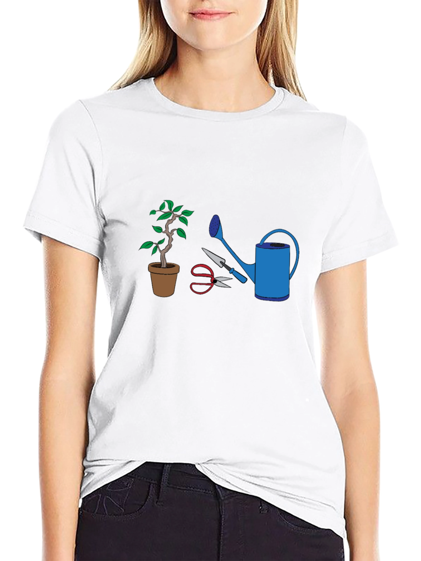 Camiseta Jardinero: Bonsái Regadera y Tijeras