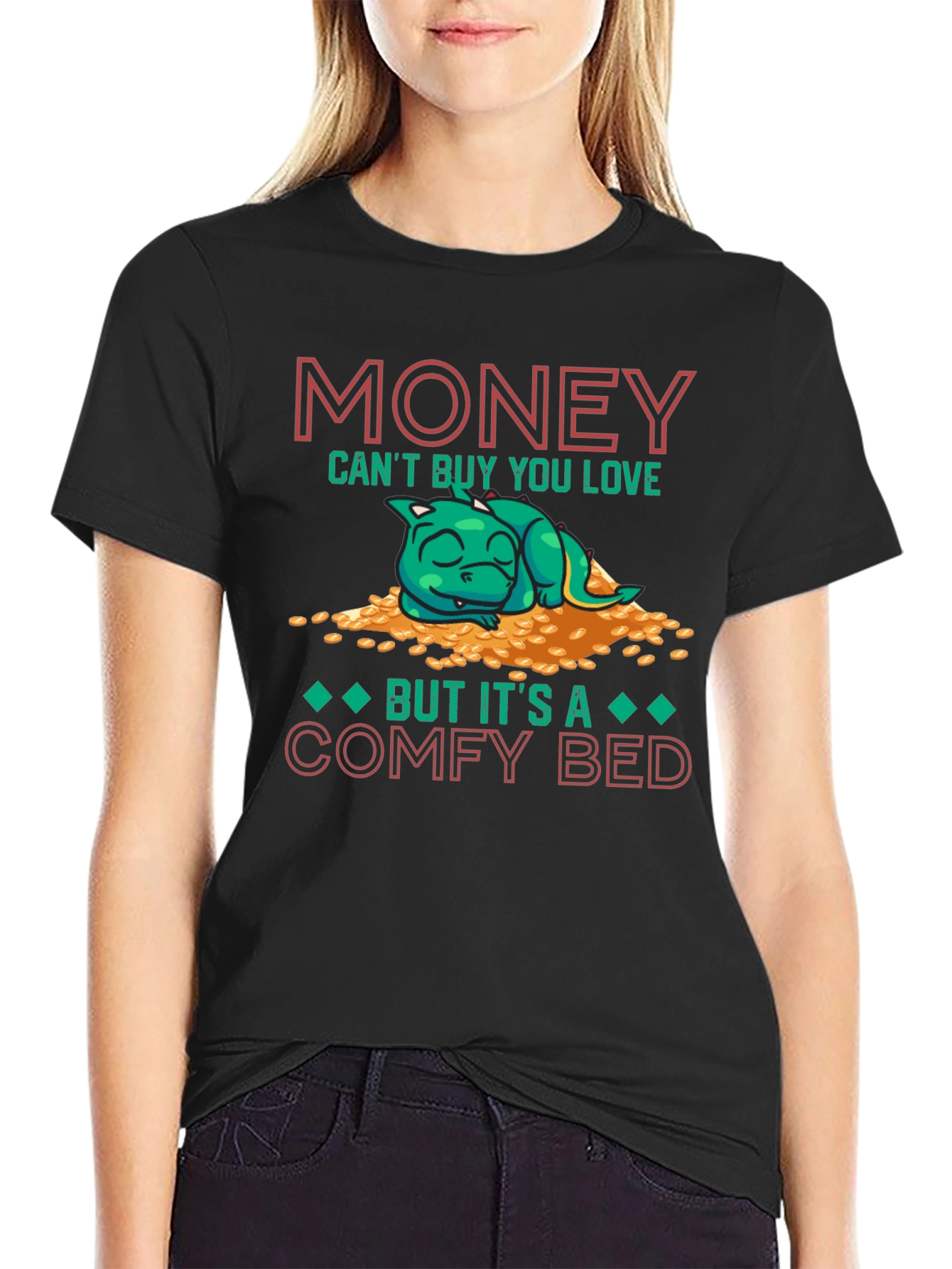 Camiseta Divertida Money Cant Buy Love