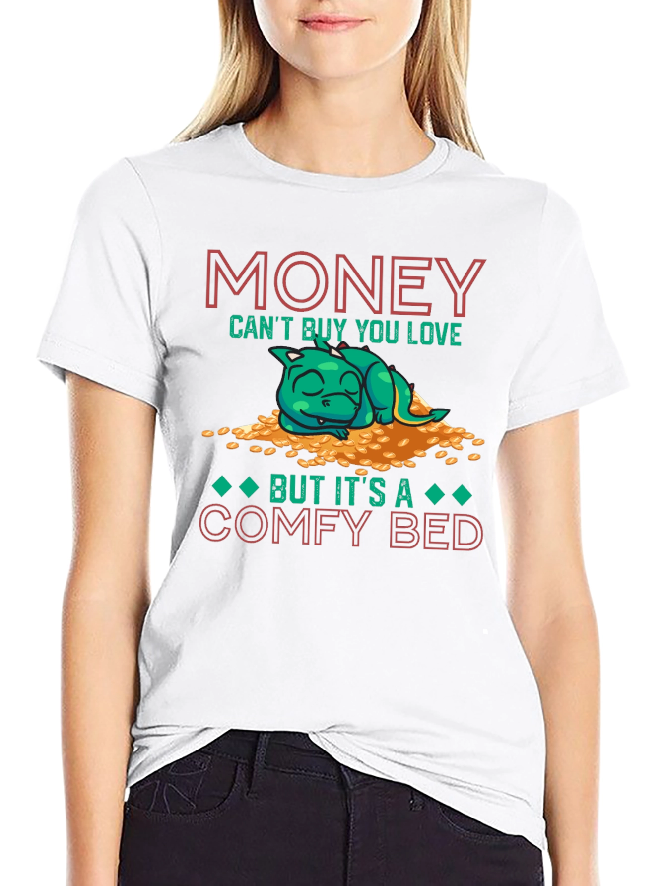 Camiseta Divertida Money Cant Buy Love