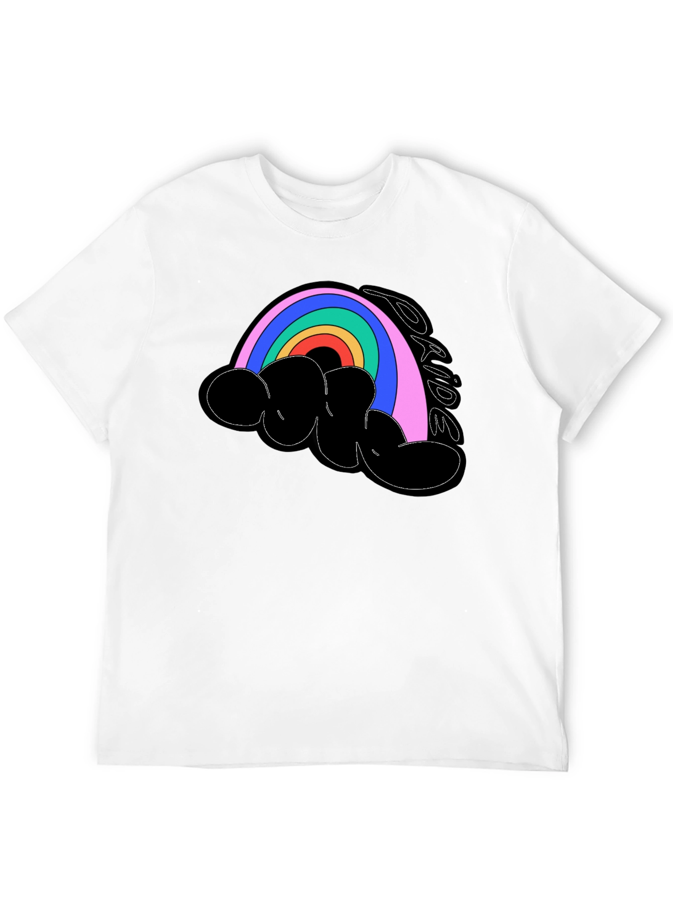 Camiseta Negra Orgullo LGBT Arcoíris