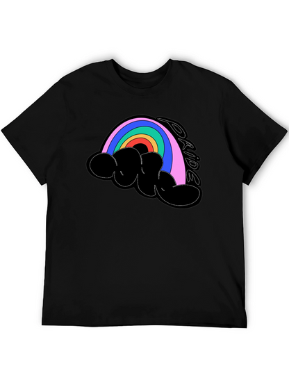 Camiseta Negra Orgullo LGBT Arcoíris