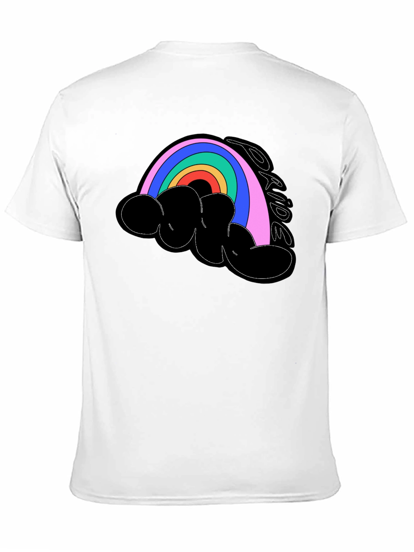 Camiseta Negra Orgullo LGBT Arcoíris