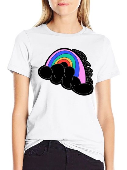 Camiseta Negra Orgullo LGBT Arcoíris