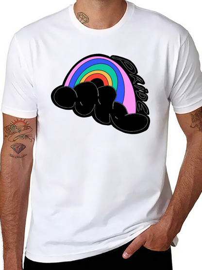 Camiseta Negra Orgullo LGBT Arcoíris
