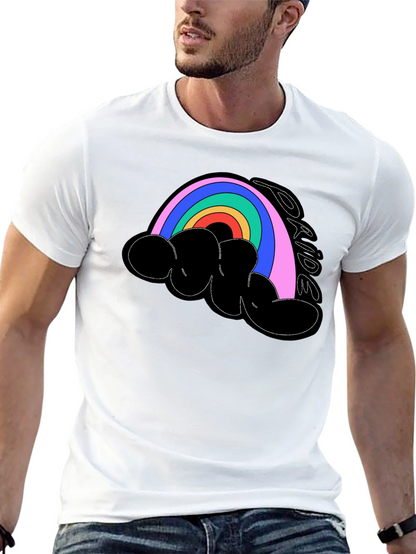 Camiseta Negra Orgullo LGBT Arcoíris