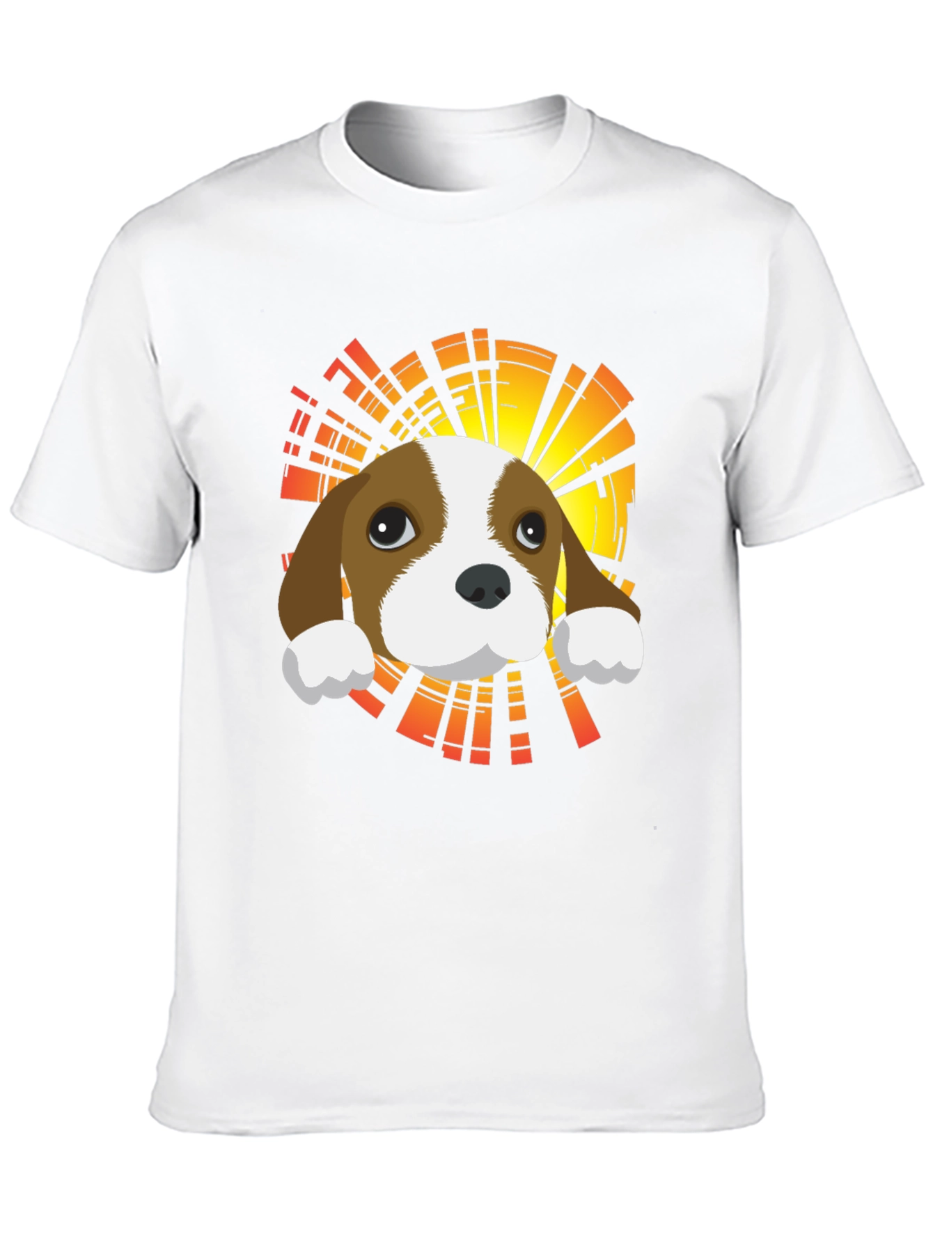 Camiseta Negra con Diseño de Perrito Adorable