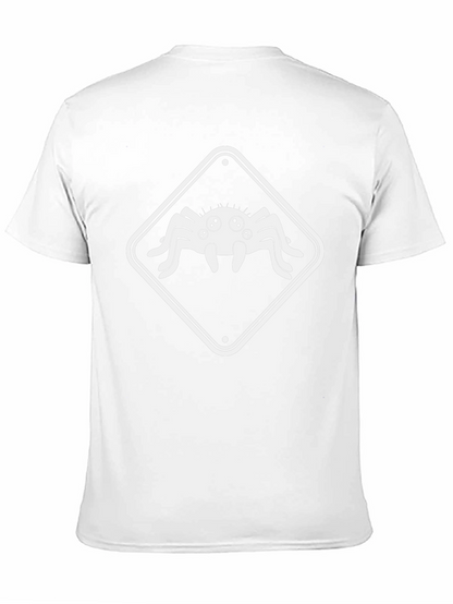 Camiseta Negra con Diseño de Araña Divertida