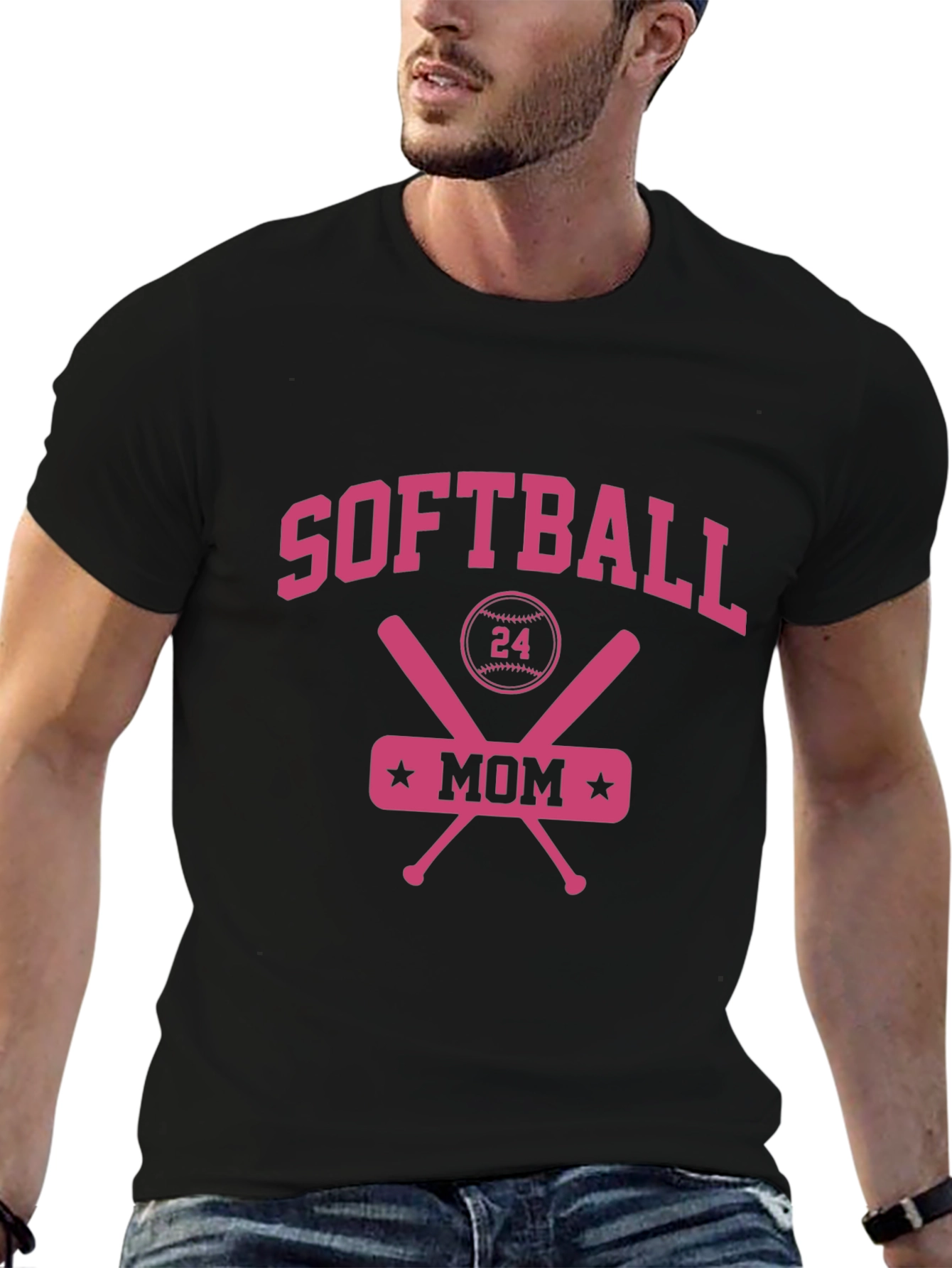 Camiseta de Mamá de Softball #24