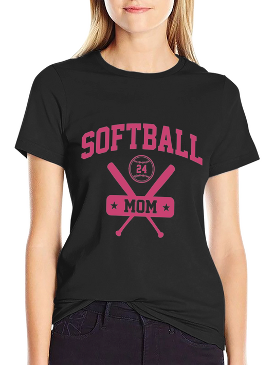Camiseta de Mamá de Softball #24