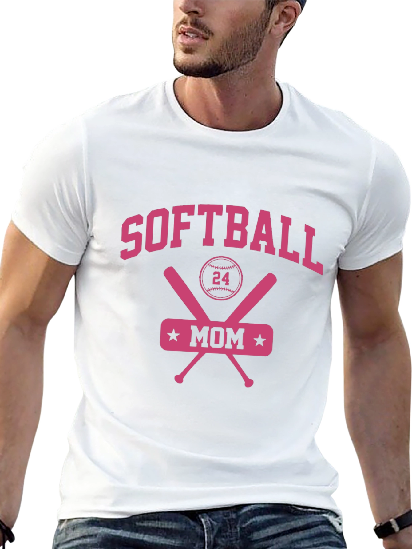Camiseta de Mamá de Softball #24
