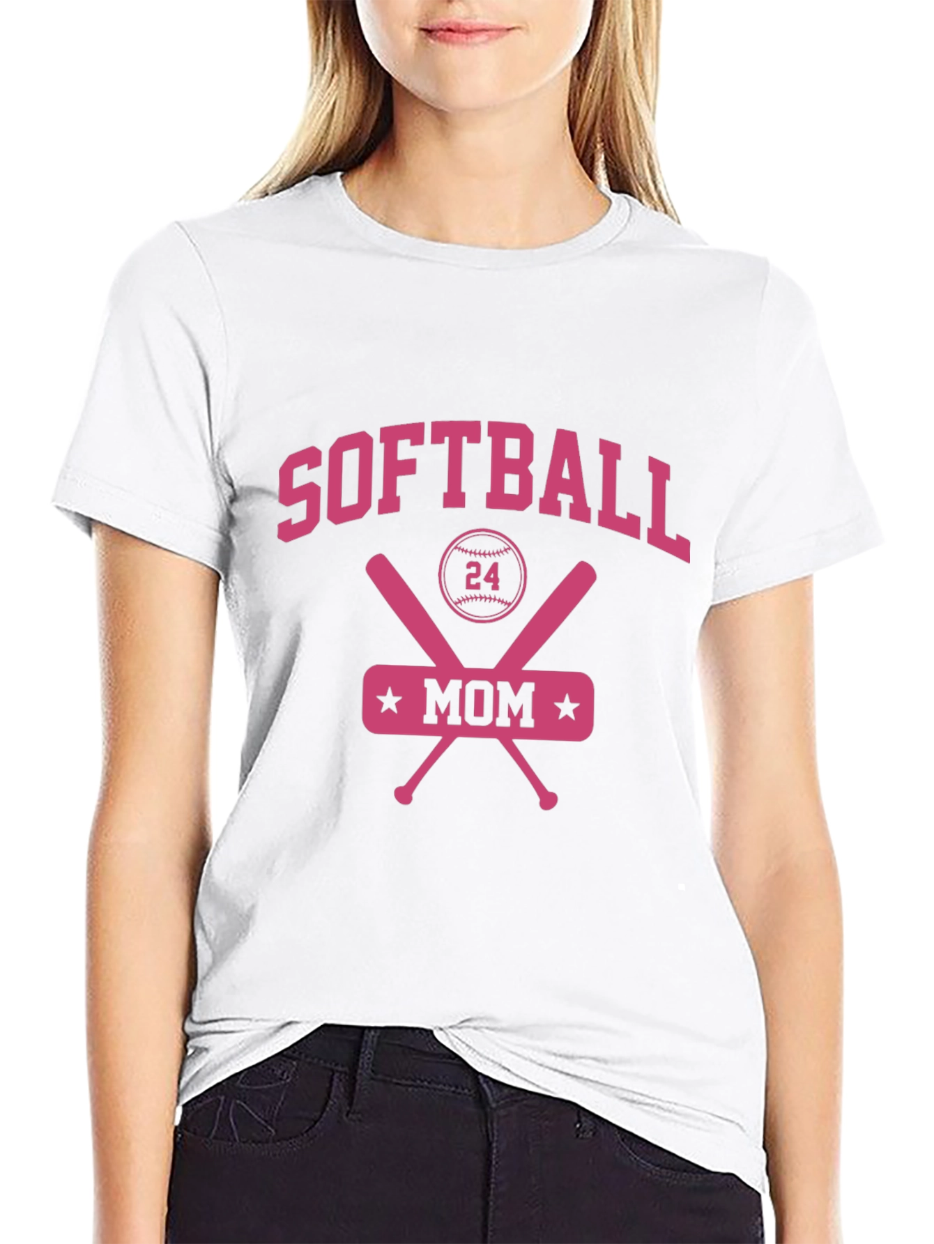 Camiseta de Mamá de Softball #24