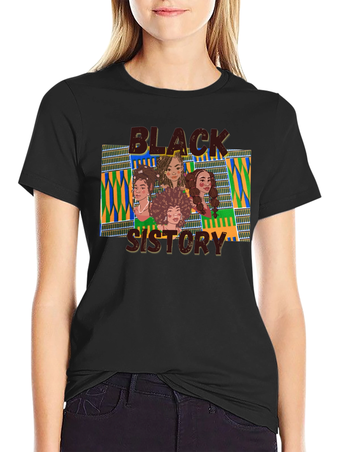 Camiseta Negra Black Sistory para Hombre