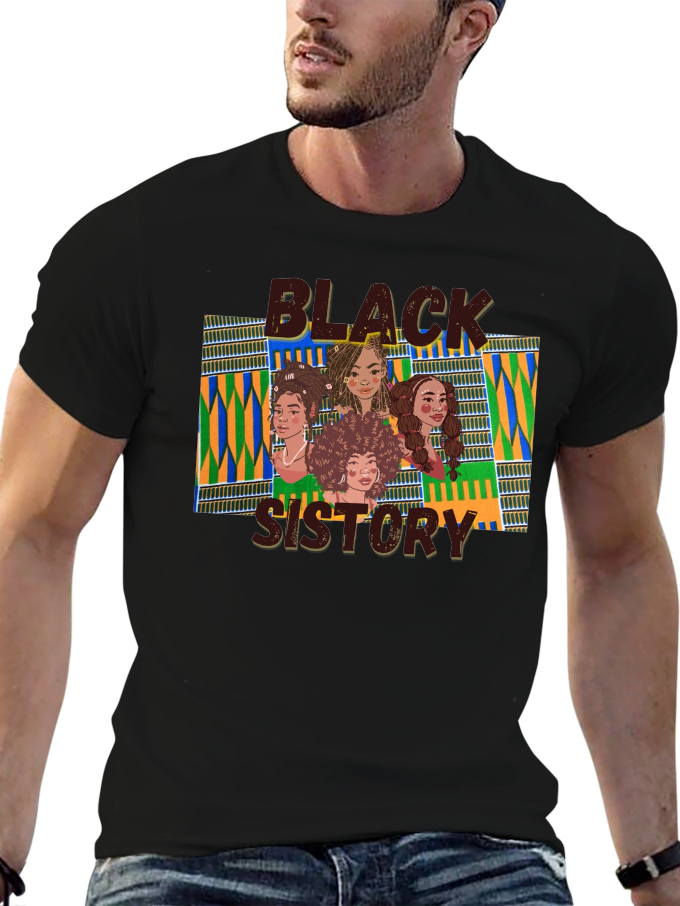 Camiseta Negra Black Sistory para Hombre