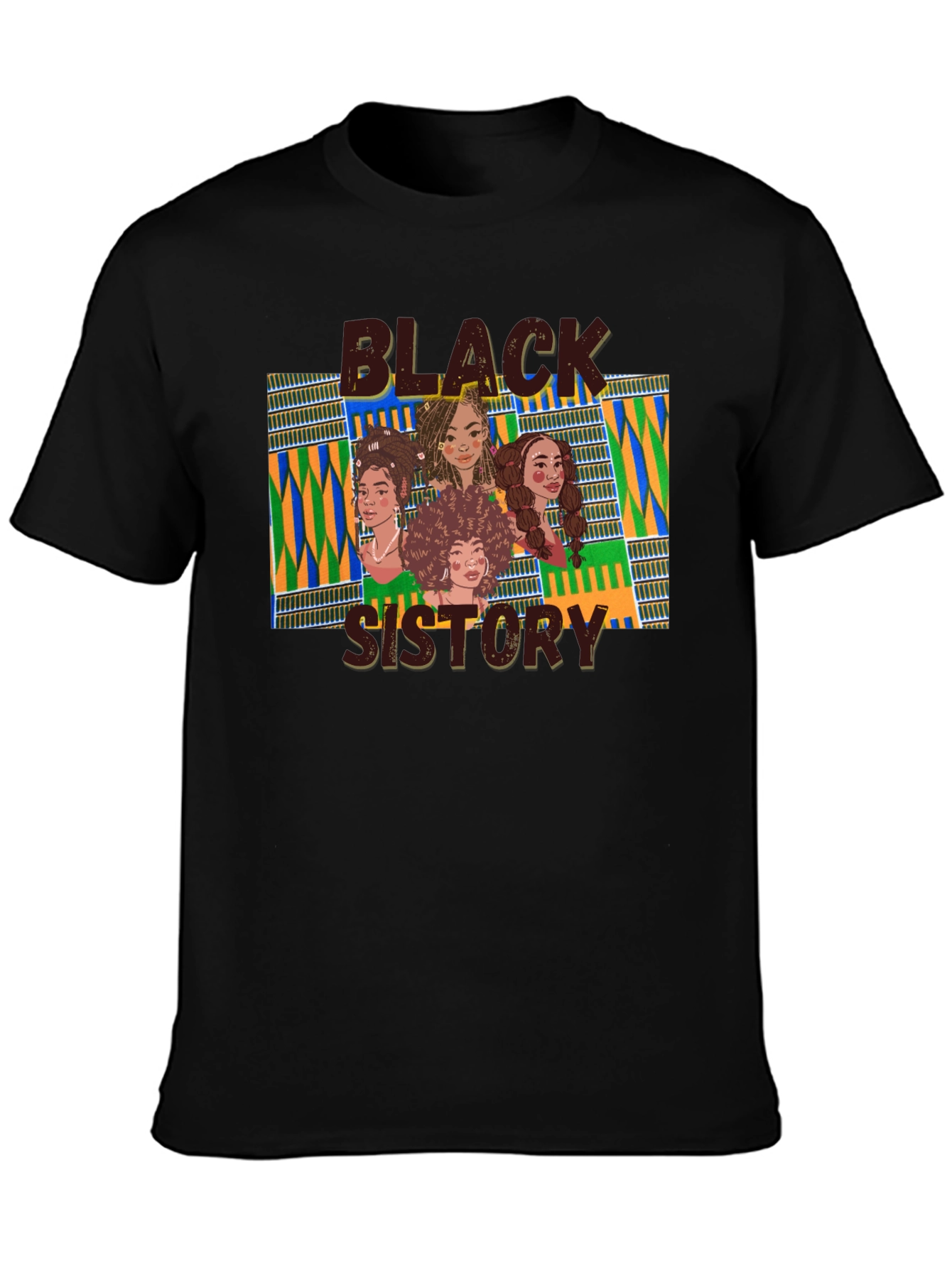 Camiseta Negra Black Sistory para Hombre