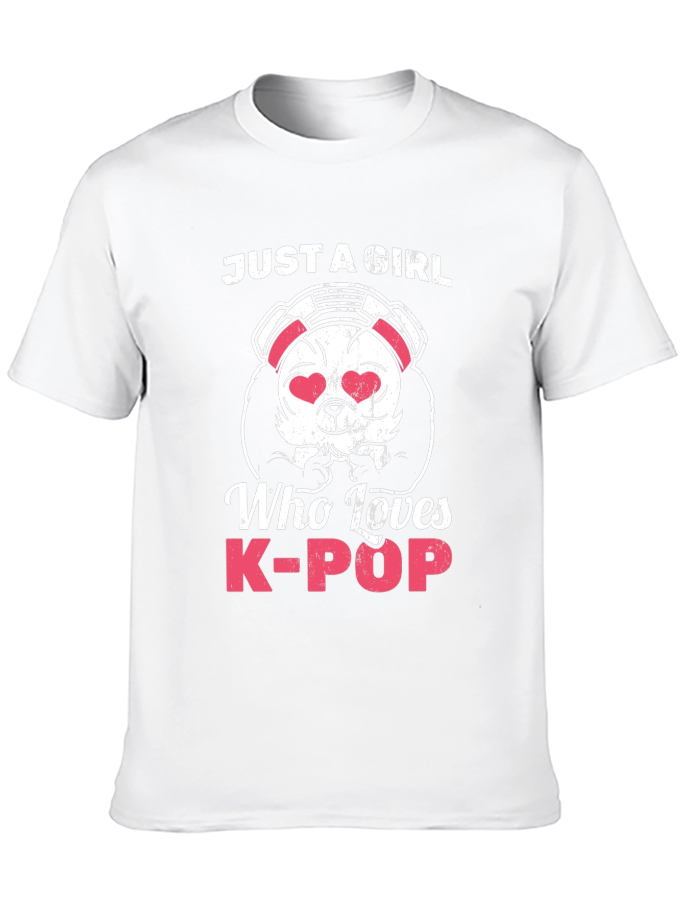 Camiseta Negra Panda K-Pop para Mujer