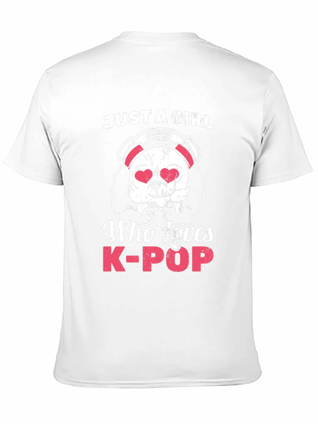 Camiseta Negra Panda K-Pop para Mujer