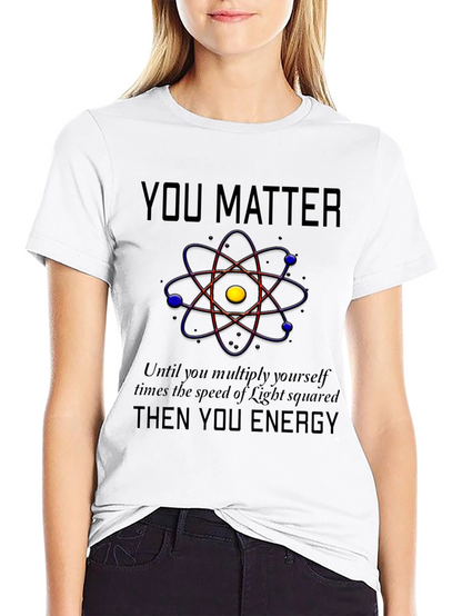 Camiseta Negra You Matter Ciencia y Energía