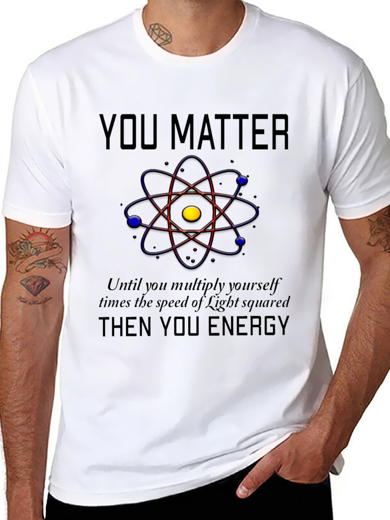 Camiseta Negra You Matter Ciencia y Energía