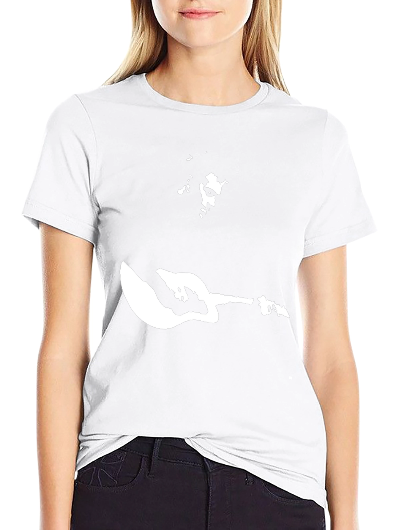 Camiseta Negra Estampado Guitarrista Rock