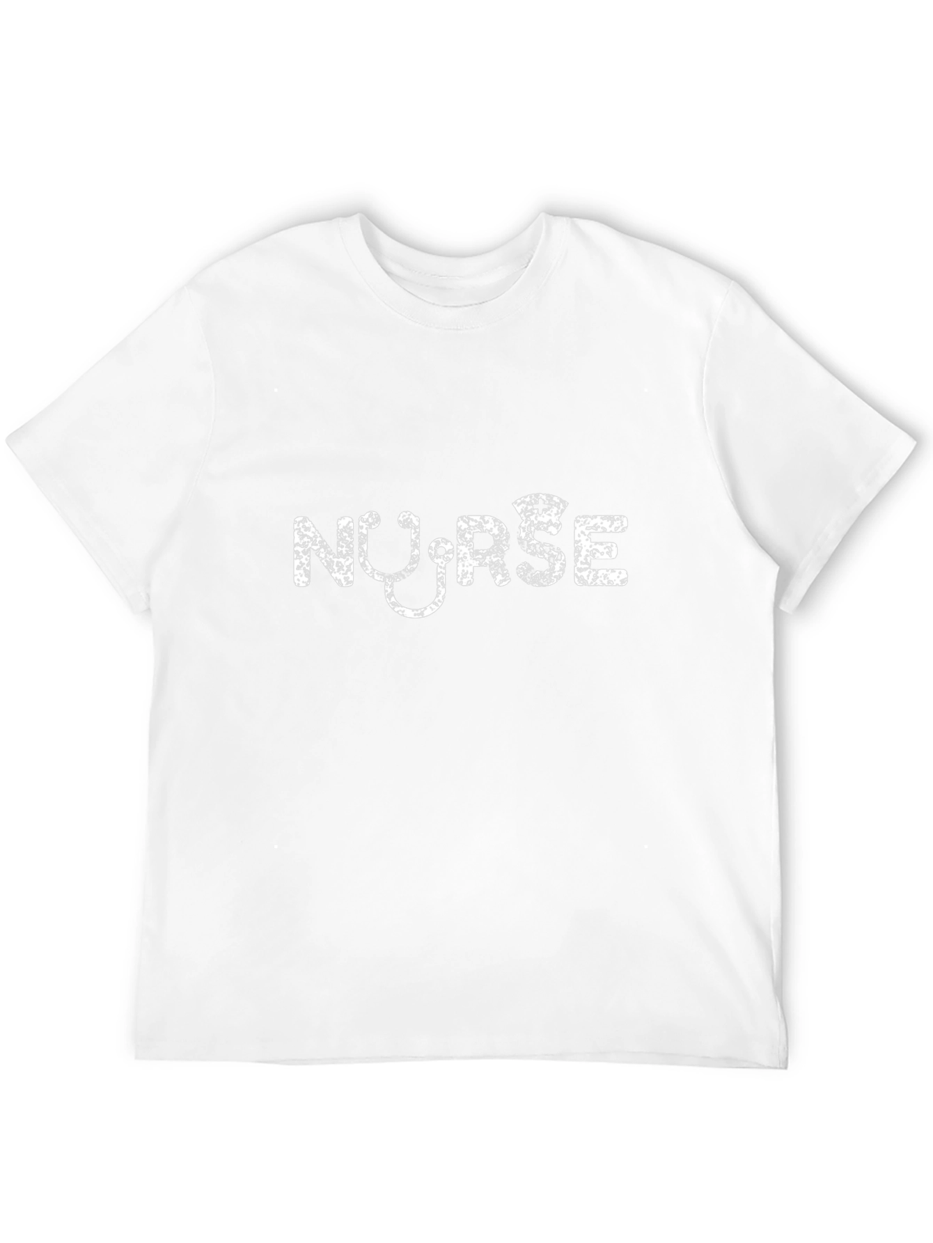 Camiseta Negra Nurse con Estetoscopio Blanco