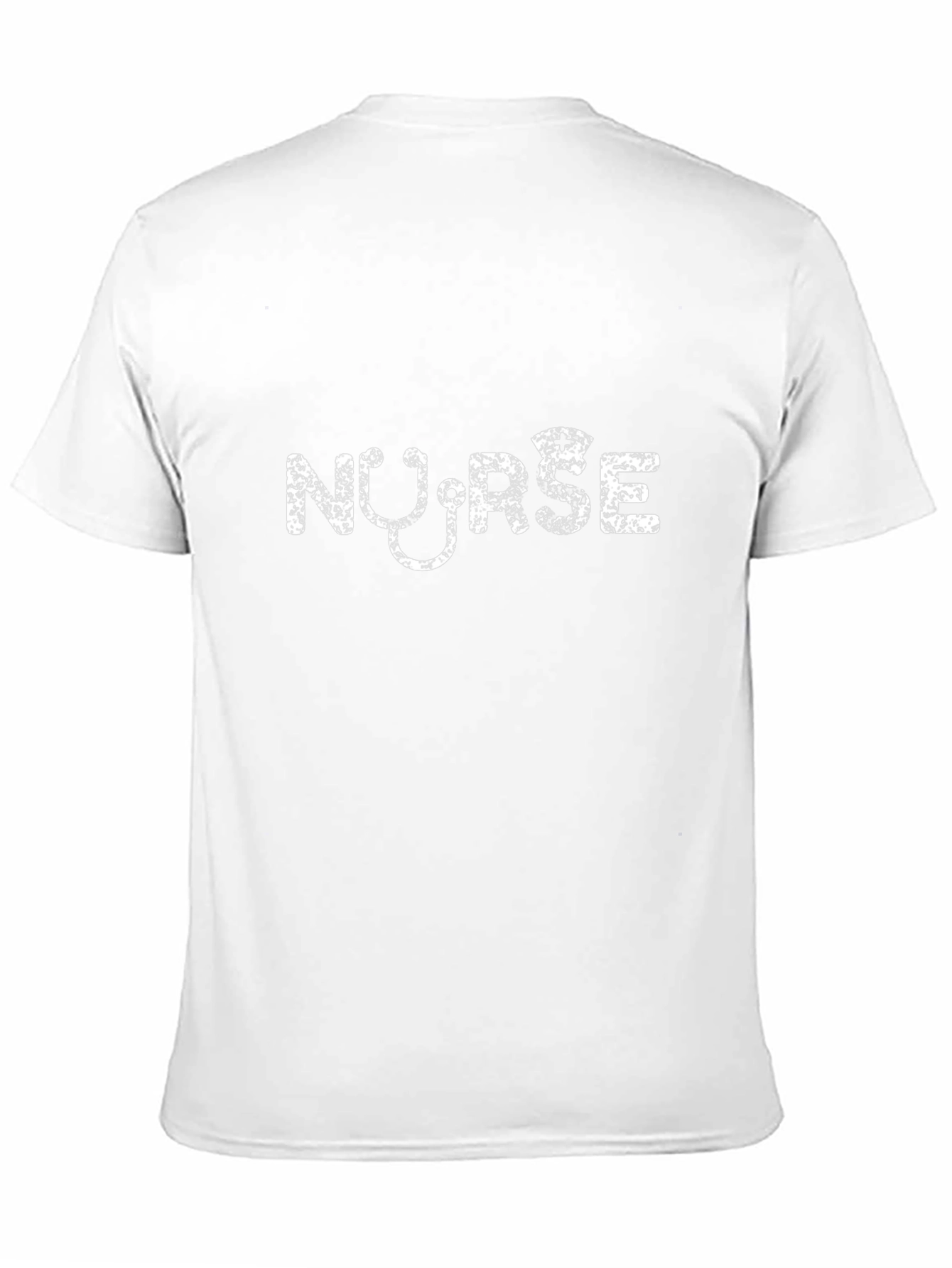 Camiseta Negra Nurse con Estetoscopio Blanco