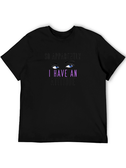 Camiseta Negra con Diseño Actitud