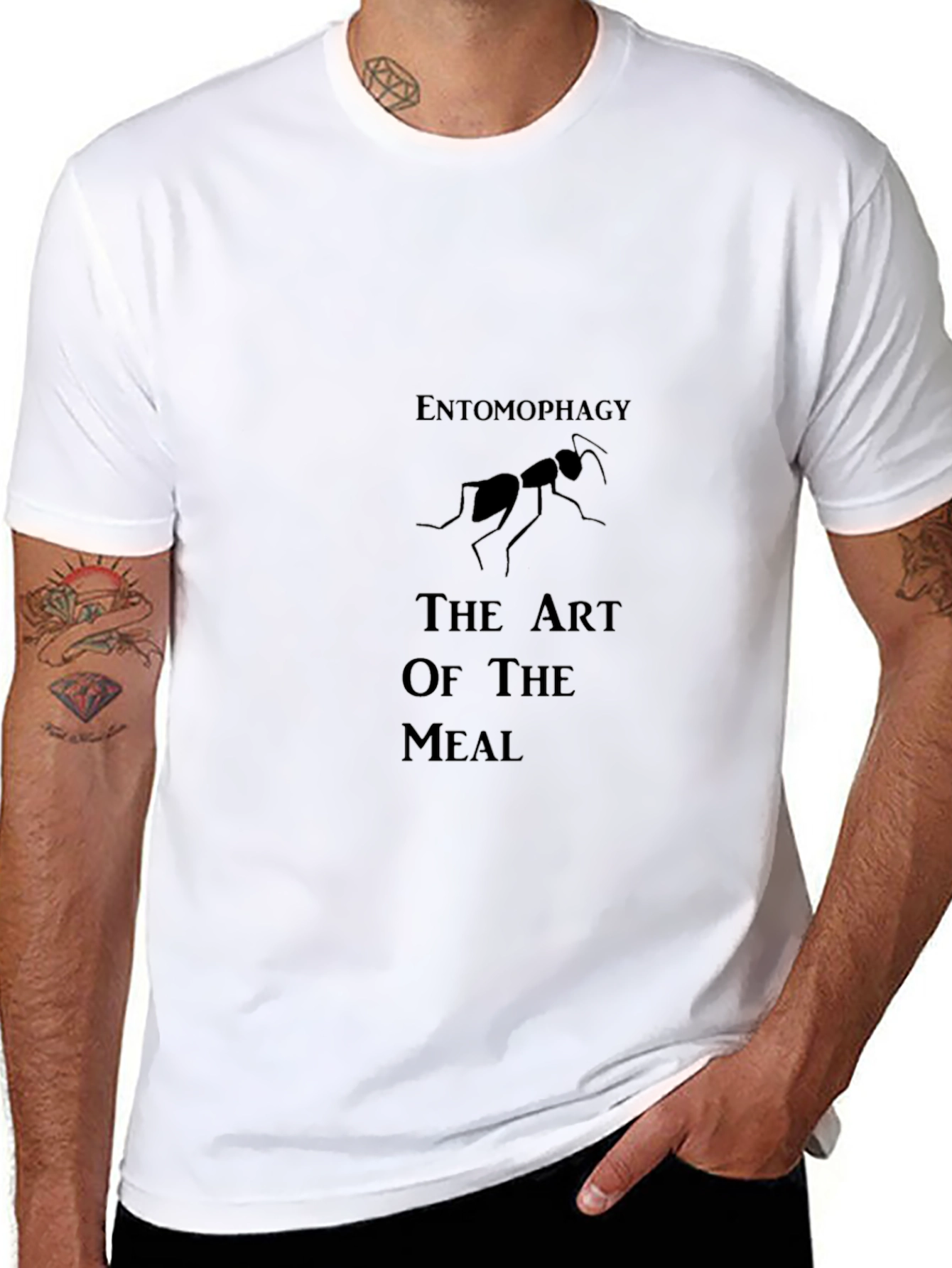 Camiseta Negra Entomofagia El Arte de la Comida