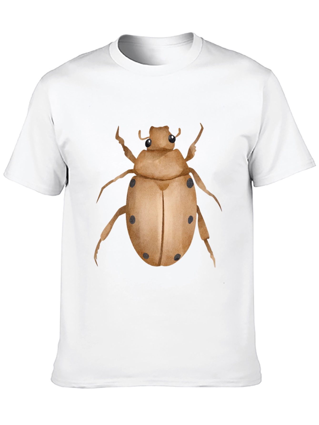 Camiseta Negra con Estampado de Escarabajo
