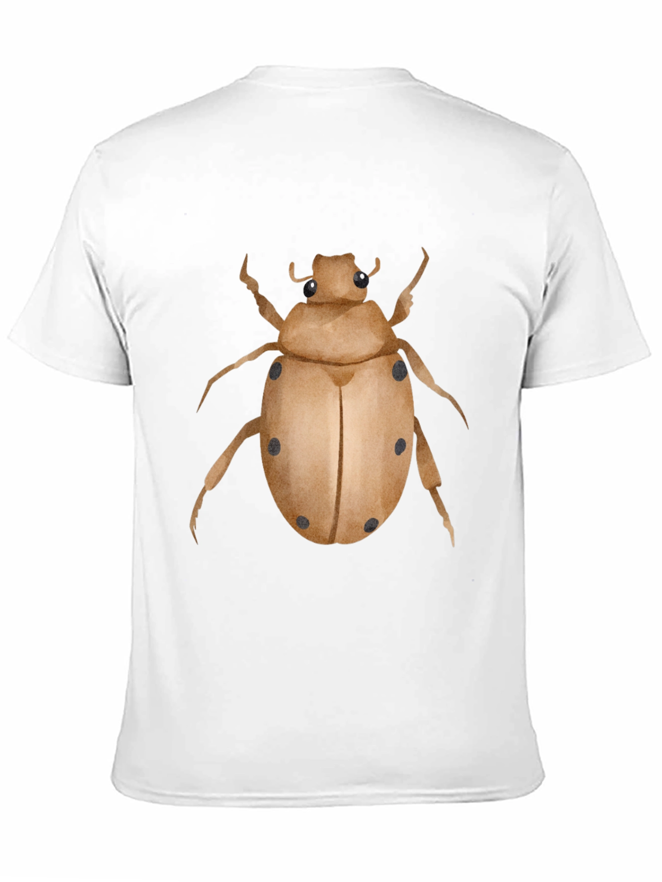 Camiseta Negra con Estampado de Escarabajo