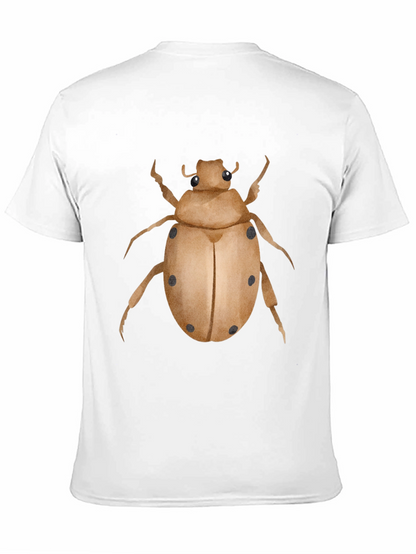 Camiseta Negra con Estampado de Escarabajo