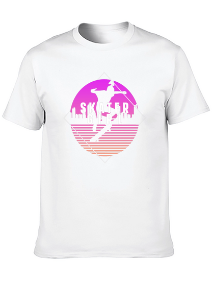 Camiseta Negra con Diseño Skater Girl Retro