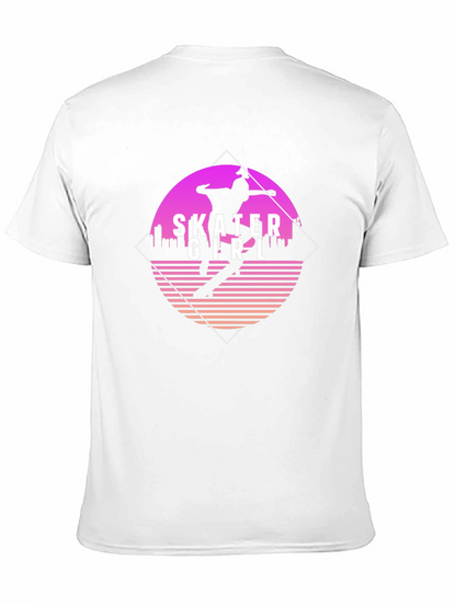 Camiseta Negra con Diseño Skater Girl Retro