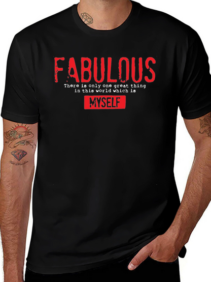 Camiseta Negra: ¡Fabulous Solo Yo!