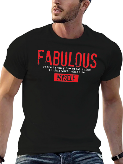 Camiseta Negra: ¡Fabulous Solo Yo!