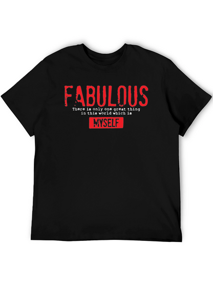Camiseta Negra: ¡Fabulous Solo Yo!