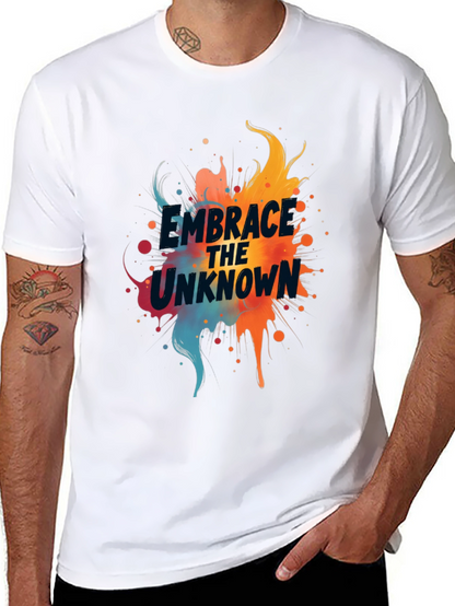 Camiseta Negra Abraza lo Desconocido