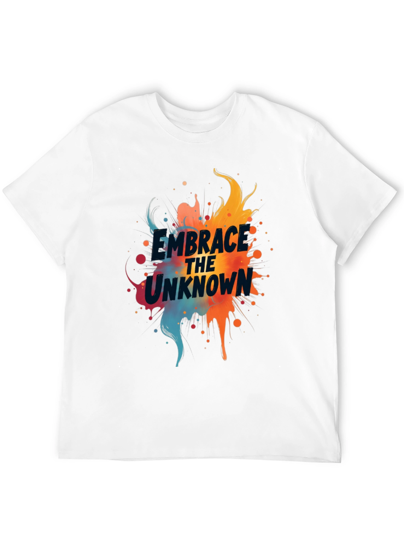 Camiseta Negra Abraza lo Desconocido